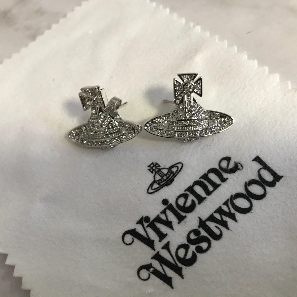 Vivienne Westwood Silver Orb Earrings